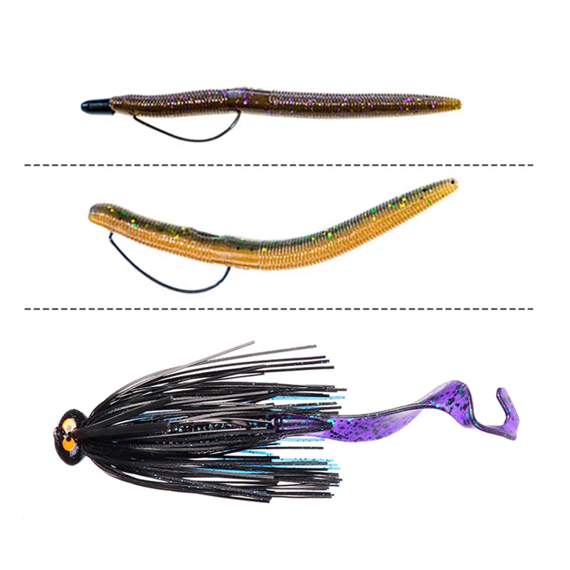 IBUG-señuelo suave de Camarón, cebo flotante/hundido de 2,95 pulgadas, 4G, para aparejo y plantilla de Texas, 8 unids/lote por bolsa - imagen 5