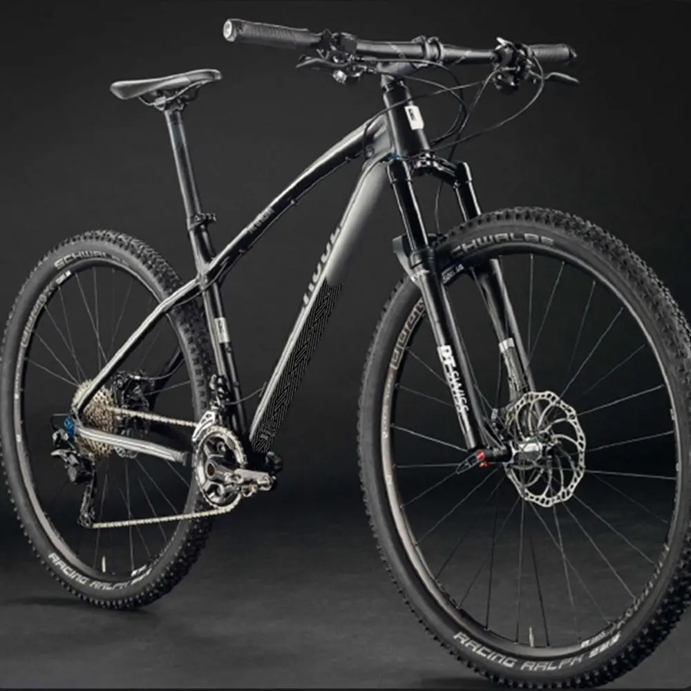 1 Juego de almohadilla de cubierta de horquilla de vaina a prueba de arañazos, pegatina para cuadro de bicicleta, película protectora de bicicleta, pegatinas protectoras de cadena con patrón de fibra de carbono - imagen 3