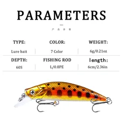 Wobler pececillo que se hunde con plomo – Crankbait para carpa