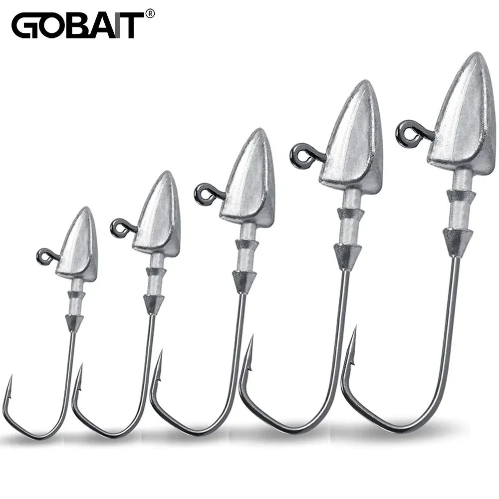 Anzuelo con cabeza de anzuelo de Metal, 3,5g, 10g, 21g, 35g, peso, vástago de manivela, anzuelo afilado, equipo de plomo, Pesca para señuelo suave, aparejos de Pesca Texas Rig - imagen 3