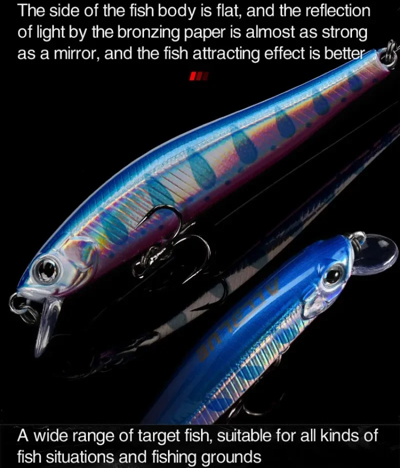 ZipBaits Rigge 70s Señuelos de Pesca de pececillo hundido cebo Artificial 3D ojo Natural Wobbler cebo duro aparejos de pesca Rival 70S Minnow - imagen 5