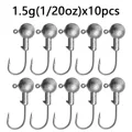 10pcs 1.5g jig hook
