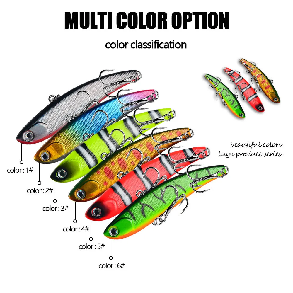 Señuelos de Pesca VIB, 1 piezas, 16,4g, 8,4 cm, cebo duro de mimbre de fundición larga que se hunde, cebo de vibración Artificial para Lucio, aparejos de pesca - imagen 5