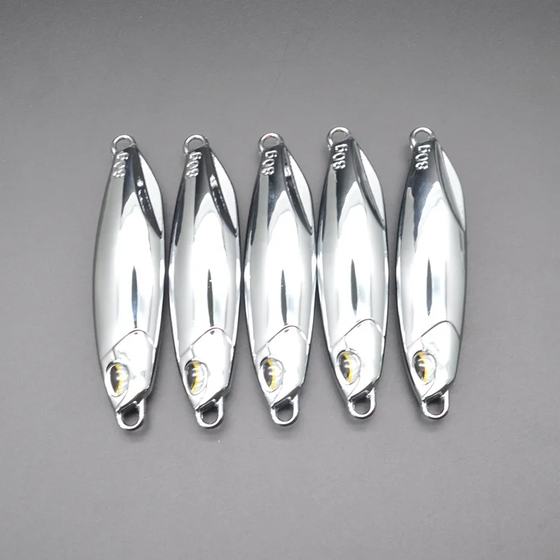 Señuelo de pesca de pargo de caballa, cebo de metal chapado en espejo lento, 15g, 20g, 25g, 30g, 40g, 50g, 60g - imagen 5