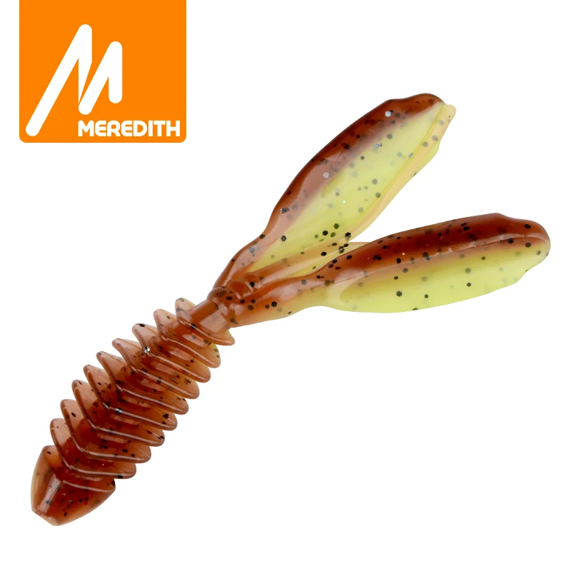 Señuelo MEREDITH mostrando su diseño DoliveCraw II y 74mm para pesca efectiva