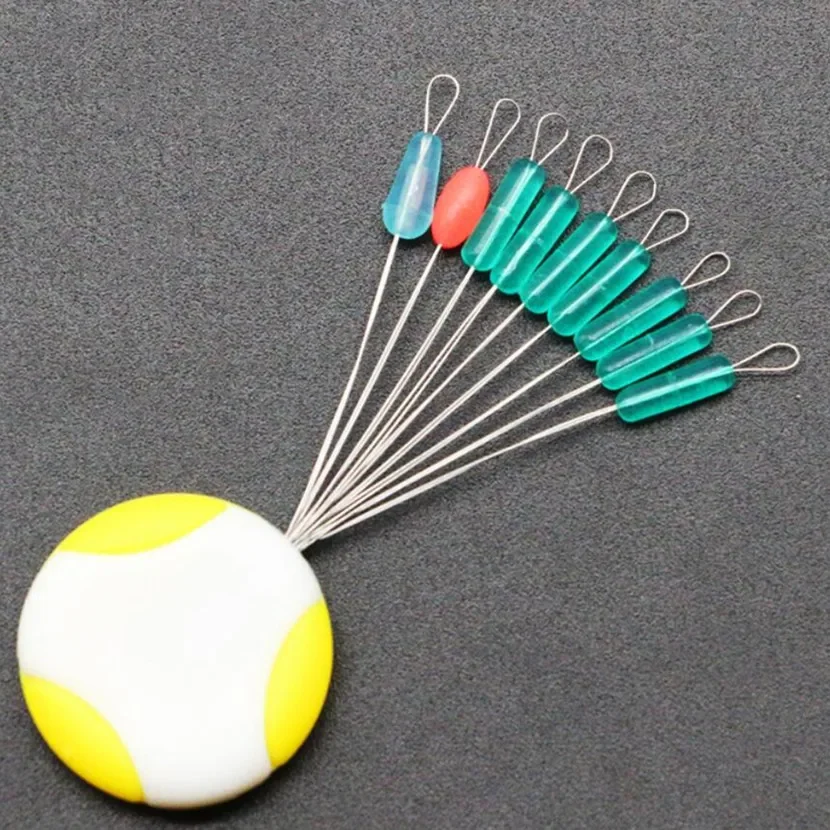 Removedor de anzuelos de pesca profesional, Conector de línea de pescado antihebra, frijol espacial de silicona, resistencia de flotación, 7 + 2 - imagen 3