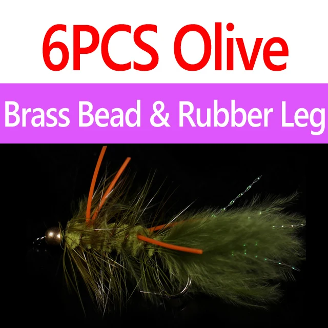 6pcs Br Ru Olive