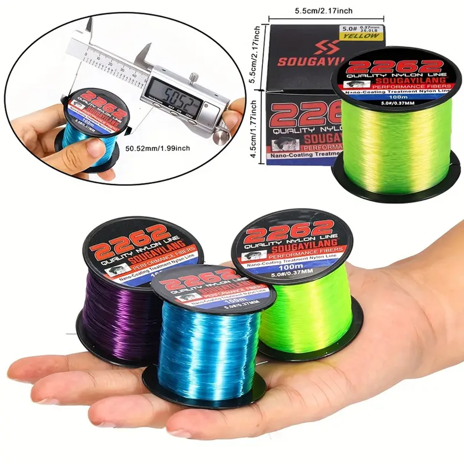 Sougayilang Sedal Monofilamento Nylon Ultra Resistente - imagen 2