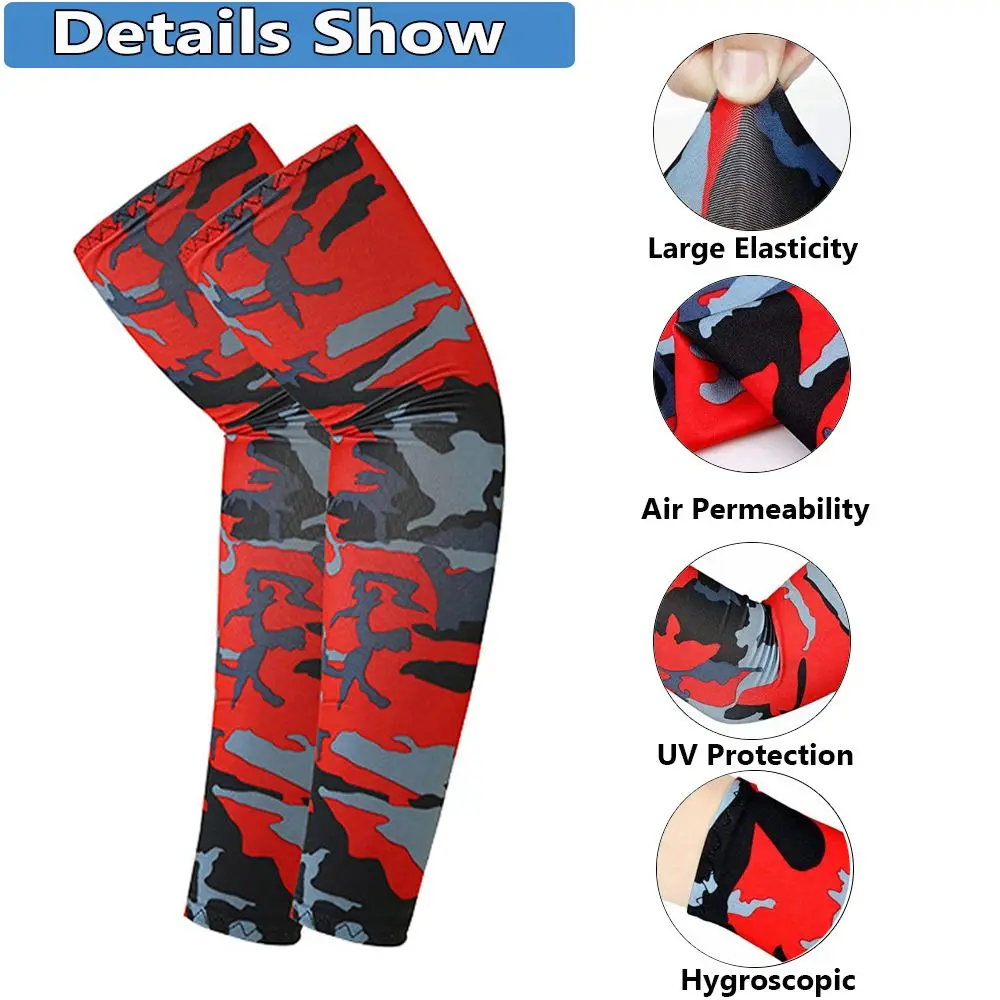 Mangas de brazo refrigerantes para correr y baloncesto – Protección solar - imagen 5