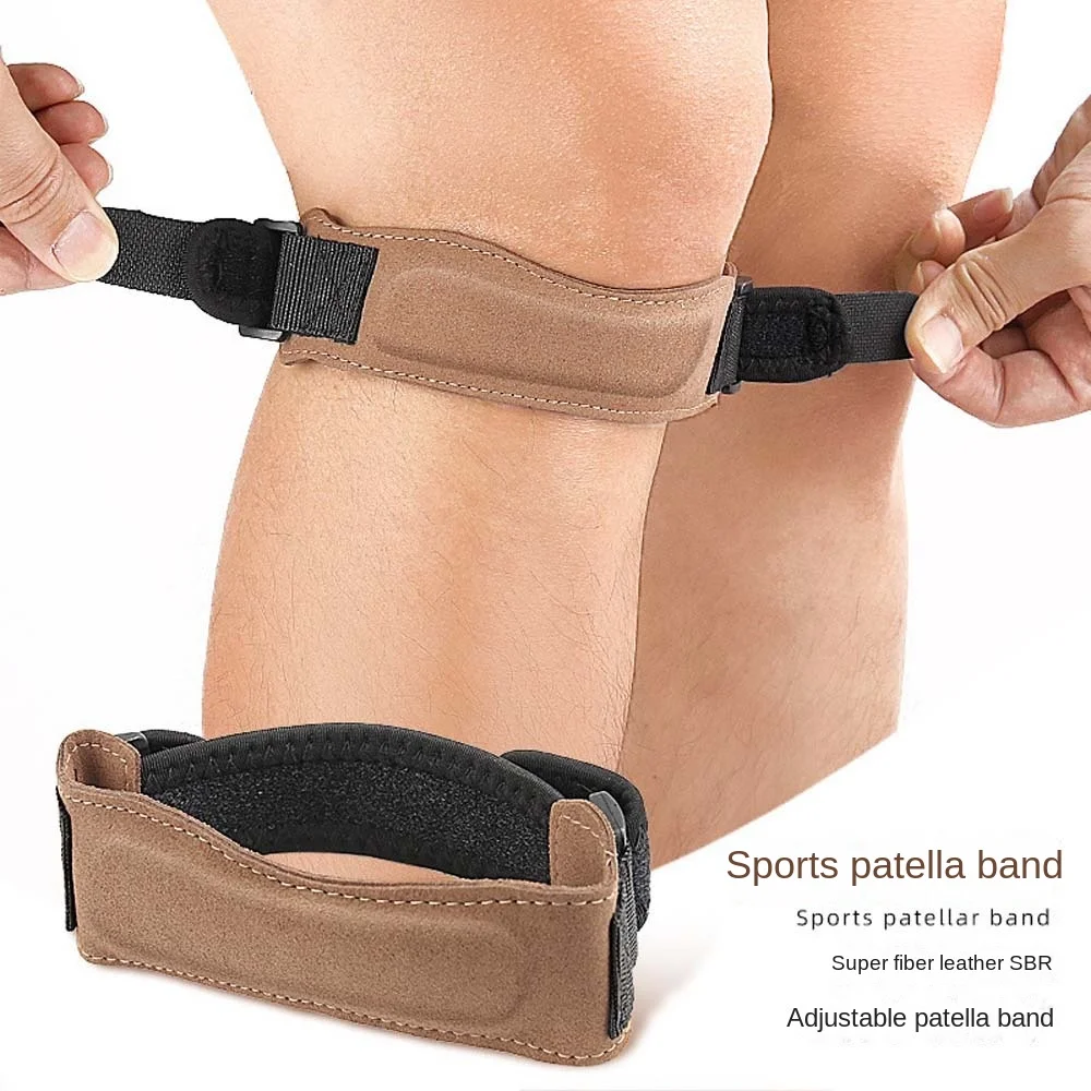 Rodillera con absorción de impacto, cinturón de rodilla para rótula, protección de presión, anillo de cuerda para articulación de rodilla, correa para rodilla para rótula, protege lesiones en las articulaciones - imagen 3