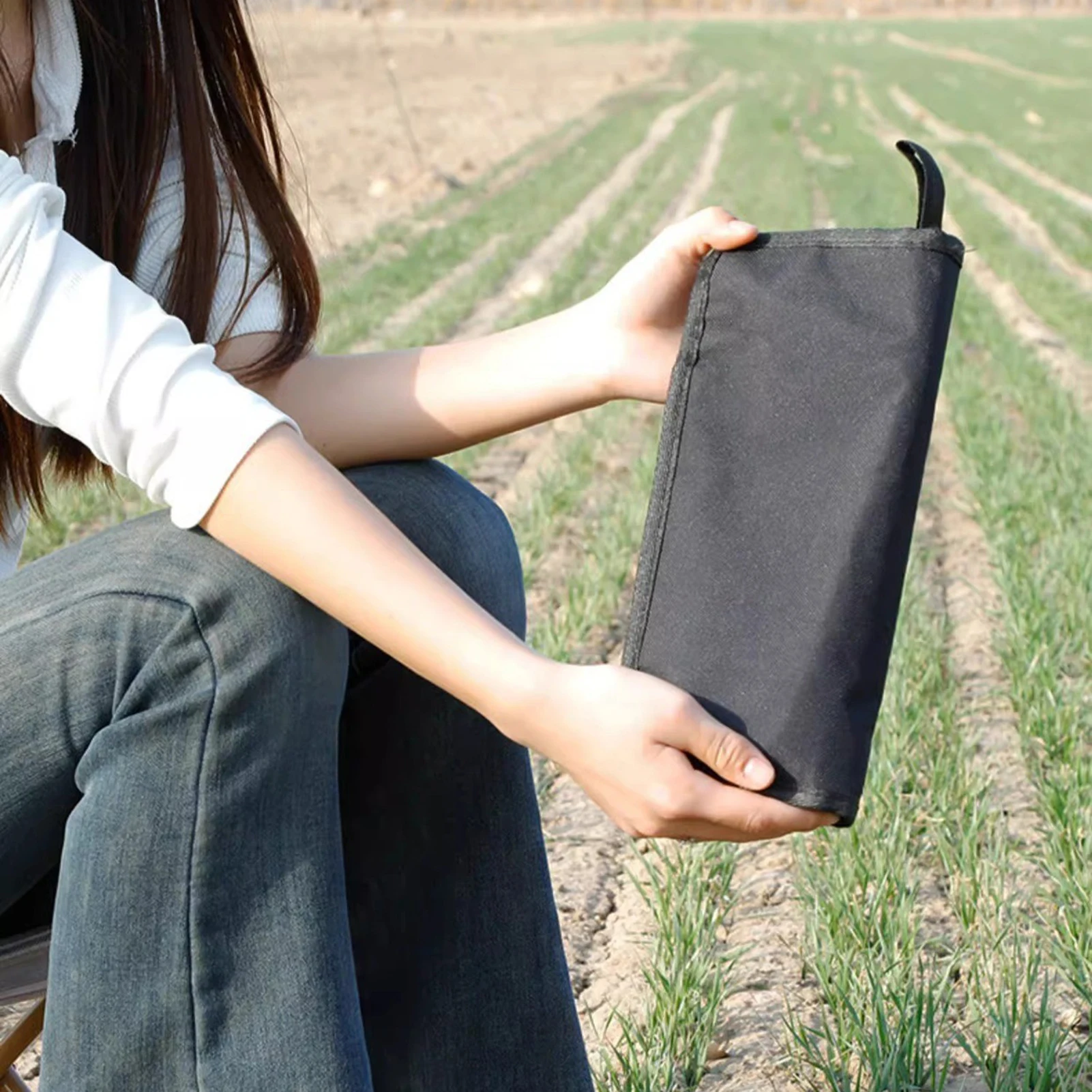 Silla plegable portátil para exteriores, taburete compacto para pesca, Camping, viajes, marco de aluminio ligero, silla de pesca antideslizante - imagen 4