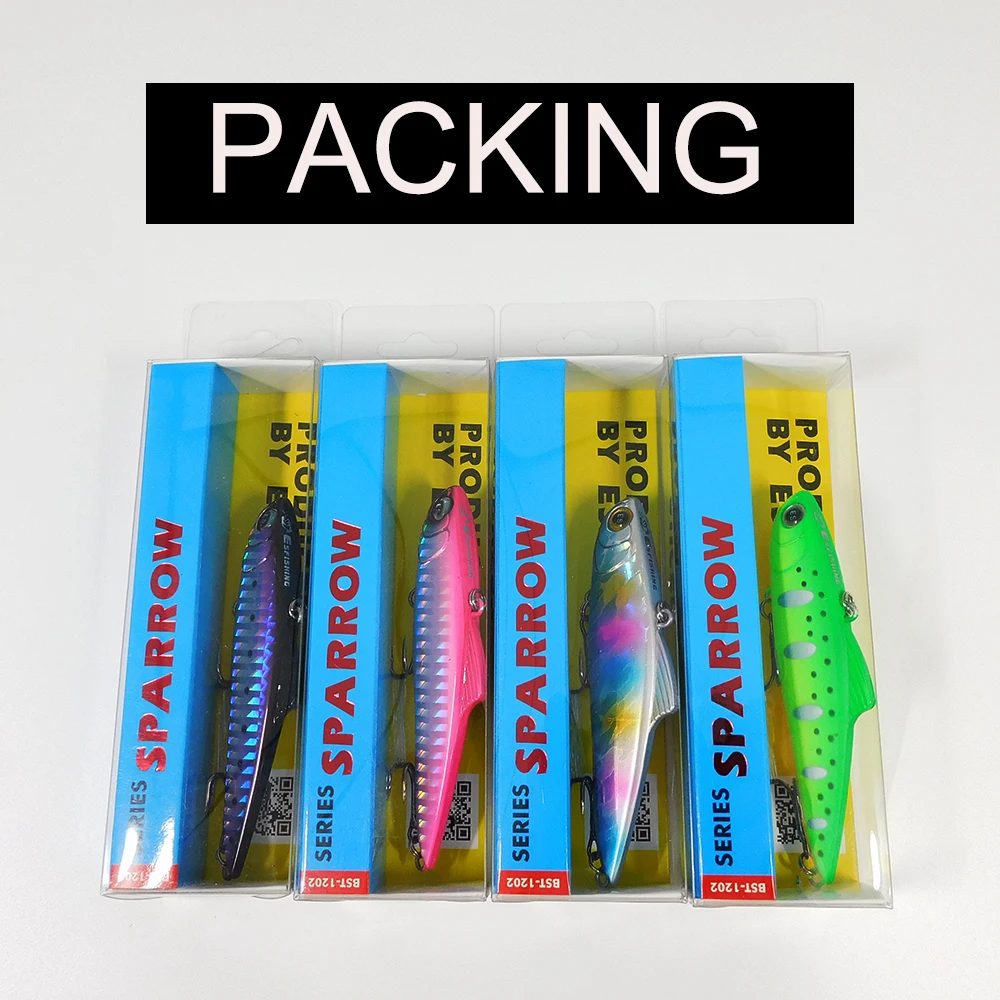 ESFISHING nuevo cebo VIB 85mm 19g Saiber hundimiento vibración señuelo de pesca plástico duro Artificial Rip agua región para todos los peces - imagen 4