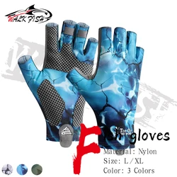 Guantes de pesca medios dedos WALK FISH – Antideslizantes para verano