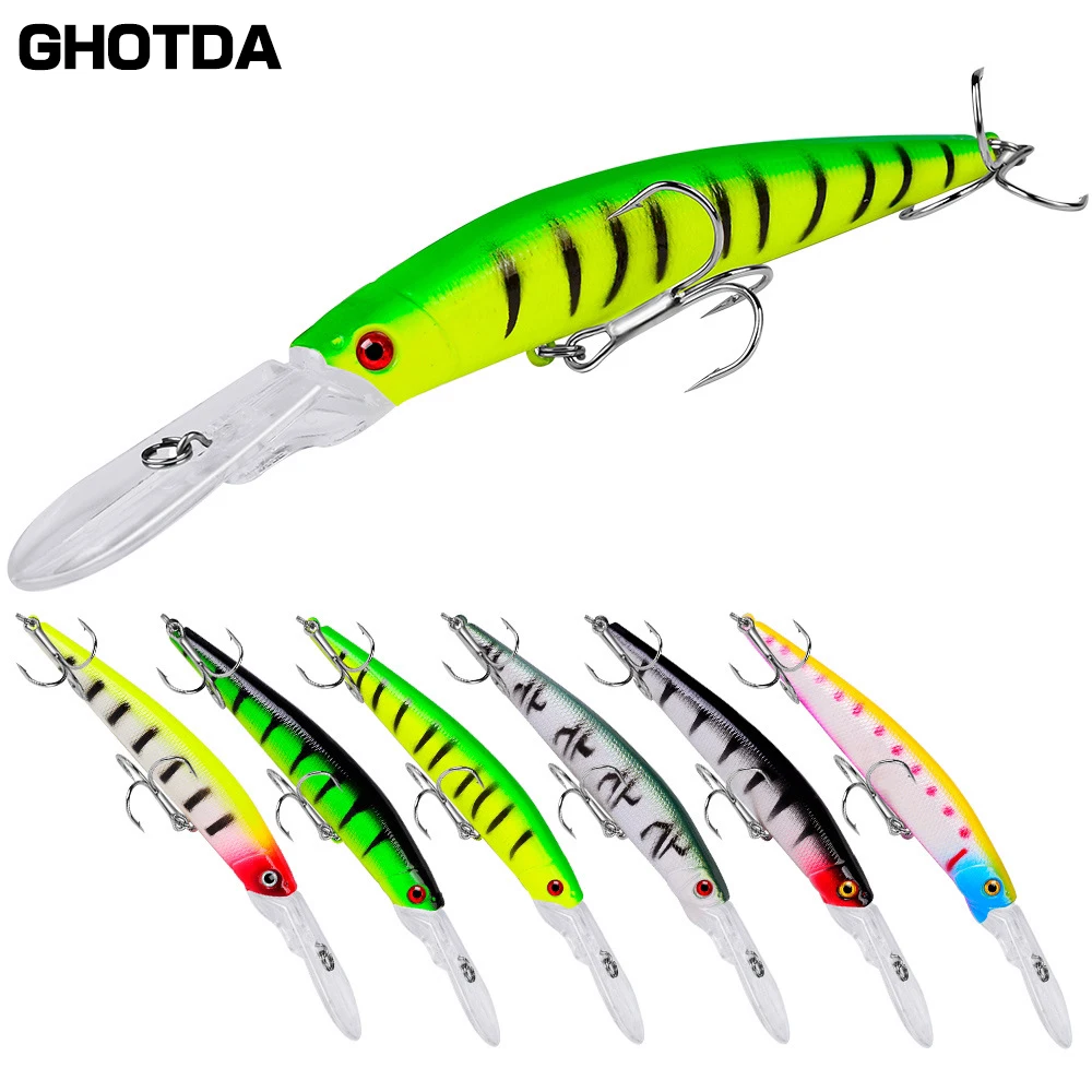 Señuelo de pesca flotante Wobbler, accesorios de pesca, depredador, 14mm, 15,53g, 6 piezas - imagen 2