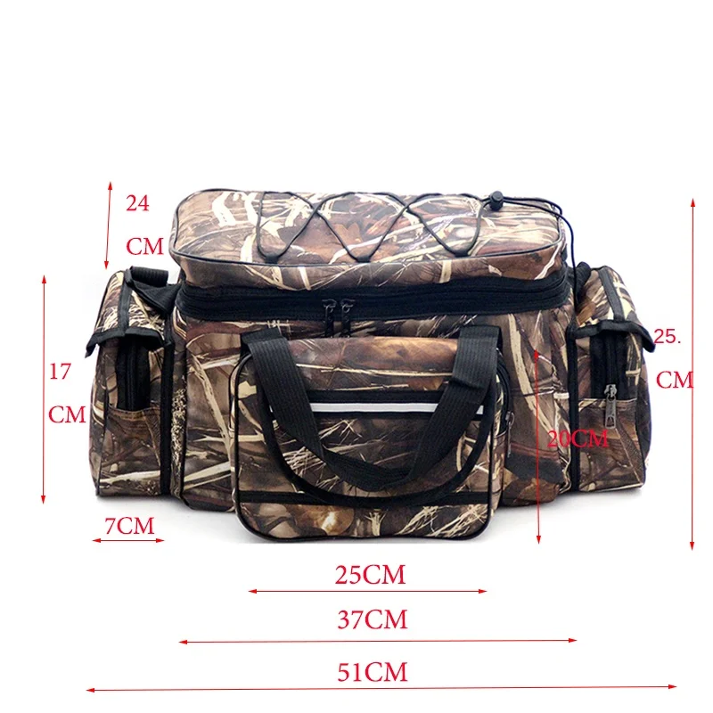 Bolsa de pesca de gran capacidad, impermeable, multifuncional, riñonera con señuelo, bolsos de hombro para exteriores, aparejos de pesca de carpa PJ198 - imagen 3