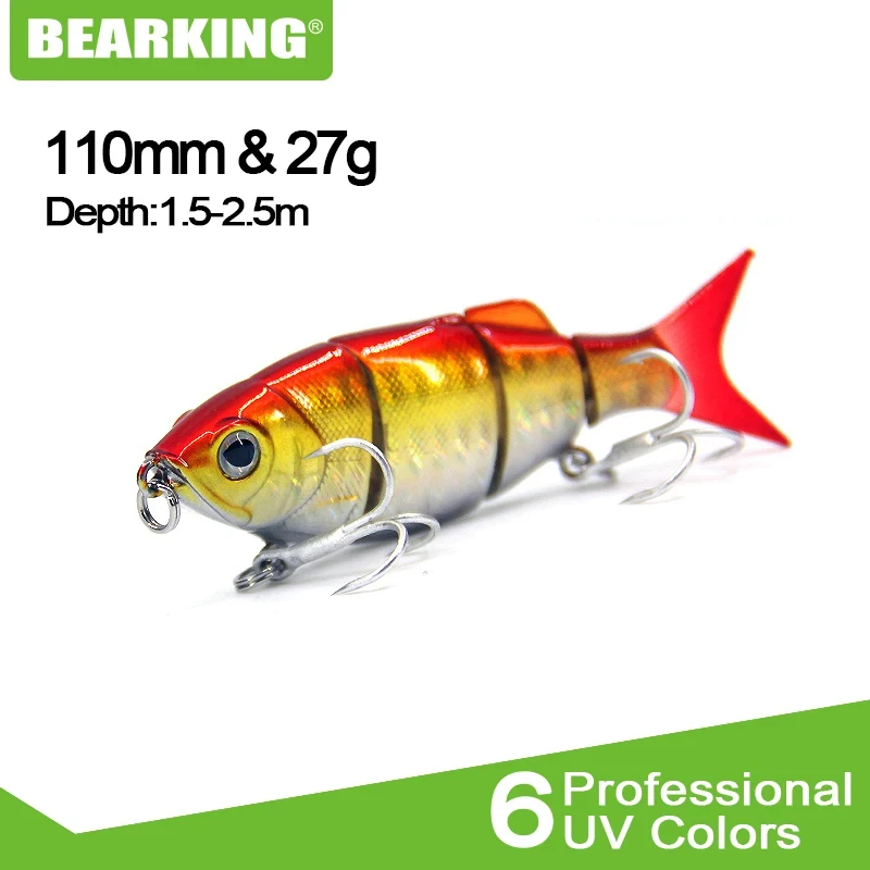 Bearking-señuelo de pesca duro, 1 unidad, 11cm, 27g, manivela, buceo, 1,5-2,5 m, Wobblers de pesca en río y lago, cebos de pesca de carpa - imagen 5