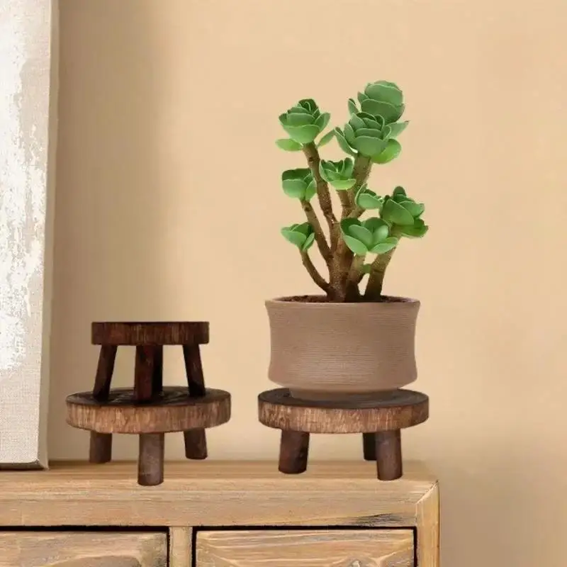 Soporte de madera para plantas y macetas, interior exterior - imagen 2