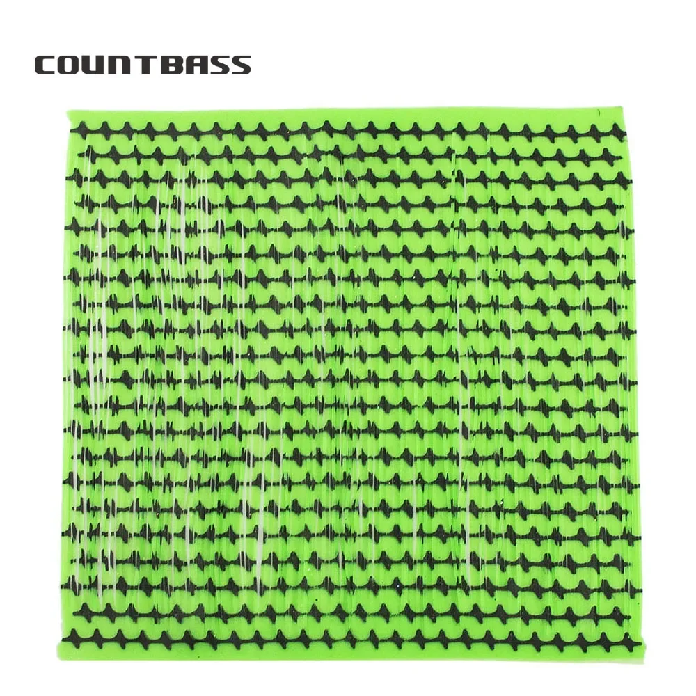 Señuelo de pesca Countbass, capas de falda de silicona, Material de goma de múltiples hebras, aparejos artesanales, Spinnerbait DIY, plantilla, cebo de zumbido