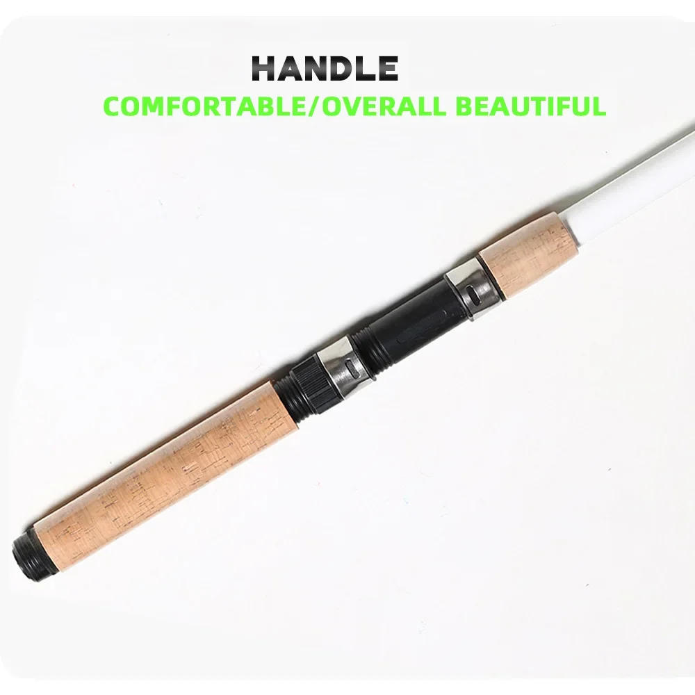 Caña de pescar telescópica en roca, alimentador de carpa, Ultra duradero, portátil, giratoria, fibra de carbono, 2,1 M, 2,4 M, 2,7 M, 3,0 M, 3,6 M - imagen 4