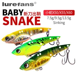 Lurefans Glide Bait X50-X60 VIB Metal Hundimiento Lubina