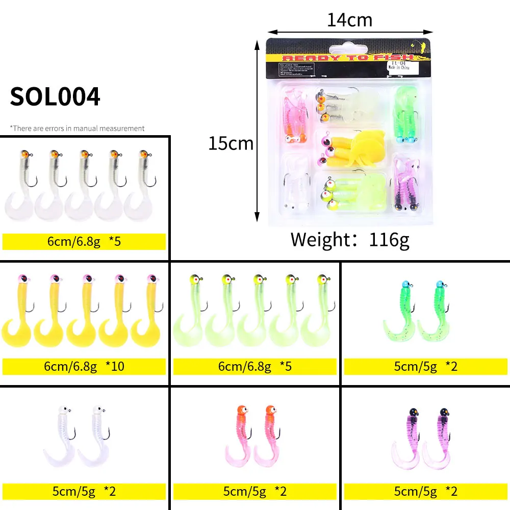 Mixed Señuelos Pesca Jig Head y Crankbaits – Lubina Trucha Agua Salada