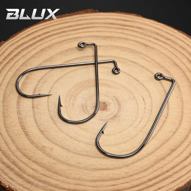 BLUX 20 piezas anzuelo de 90o 2/0 3/0 cabezales de anzuelo de ojo anillado equipo de pesca de agua dulce y salada - imagen 5