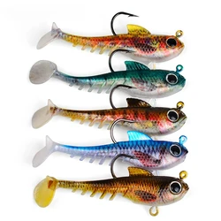 Jig Head Vinilo con Cola en T – Anzuelo Único para Lubina de Agua Dulce