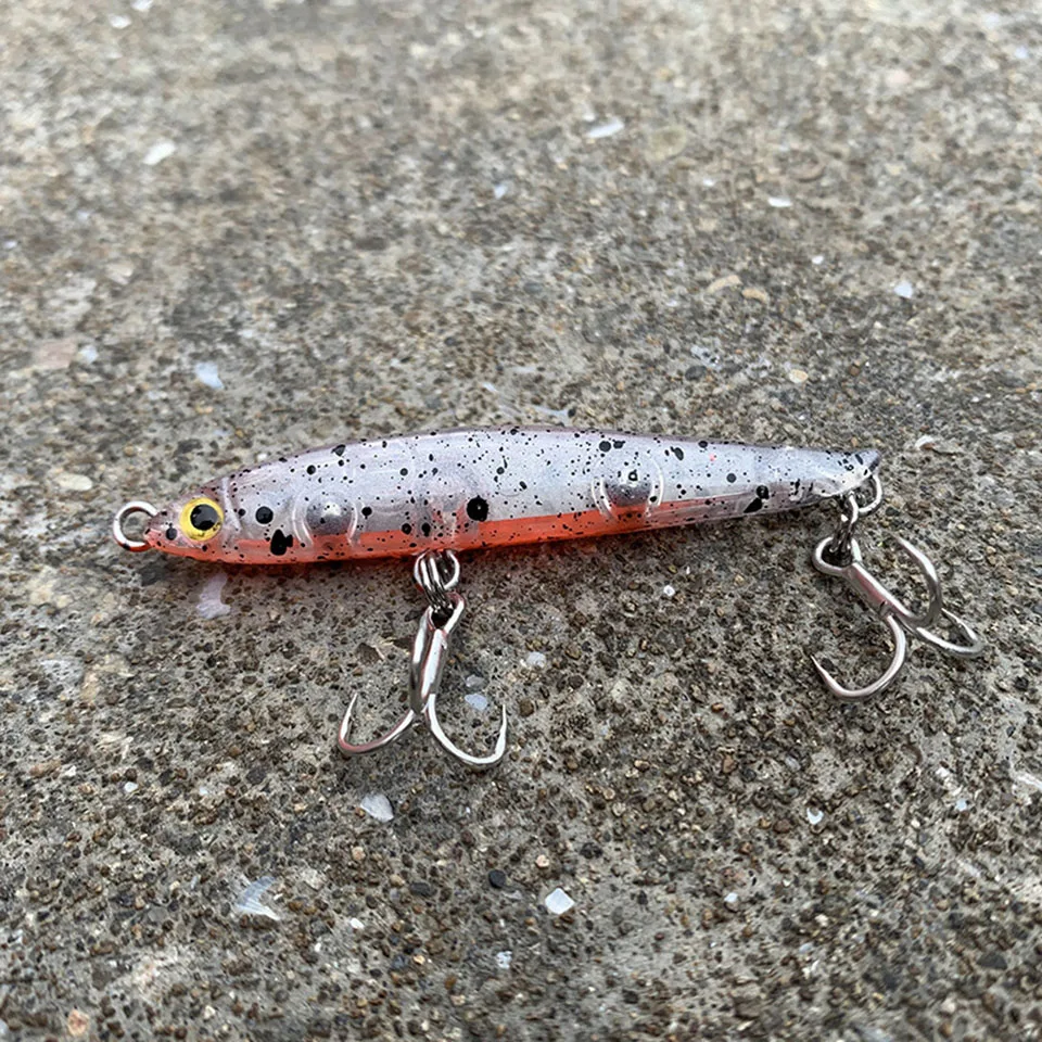 WALK FISH-señuelo de lápiz de hundimiento de hoja, cebo duro de agua salada y dulce, buceo profundo, 55mm, 3g, 1 unidad - imagen 4