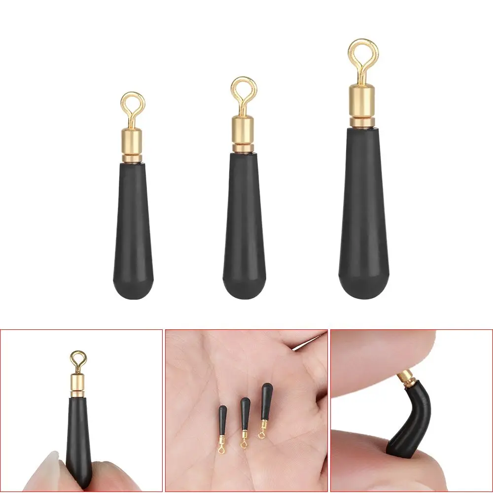 50 unids/lote moda al aire libre goma duradera rotación deriva pesca engranajes bloque flotador - imagen 5