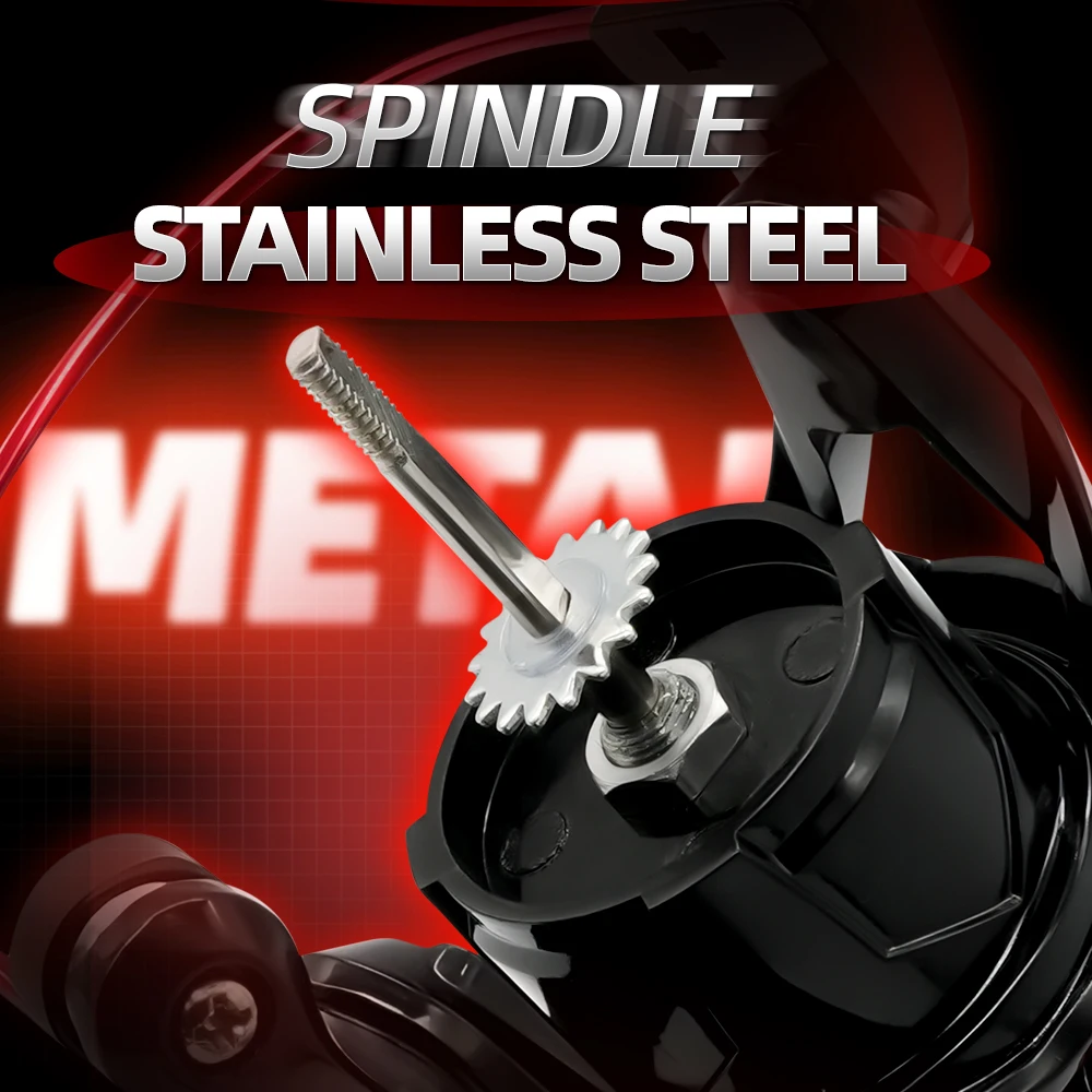 Carrete giratorio ROOBLINOS YG 5,2: 1 tamaño 1000-7000 equipo de pesca integral suave y ligero - imagen 2