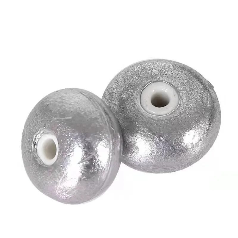 Lead Sinker with Porcelain Ring 20g/25g/30g/40g/50g/60g/70g/80g/100g/120g/150g Hollow Lead Sinker Fishing Tackle Accessories - imagen 5