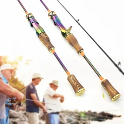 NUNATAK-caña de pescar colorida para trucha, caña de pescar de alto carbono, 2 secciones, caña de pescar UL/caña giratoria, caña súper Linght, caña de pescar pequeña