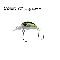 2025 40mm2.1g señuelo de pesca de hundimiento lento ojos 3D VIB Minnow señuelo Minnow Wobbler cebo de pesca de lubina aparejos de pesca