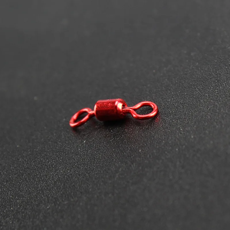 Accesorios de conector de señuelo giratorios de pesca, Clip Tipet de arrastre, anillo de goma de aleación de rotación de alta velocidad, lote de 10 piezas en oferta
