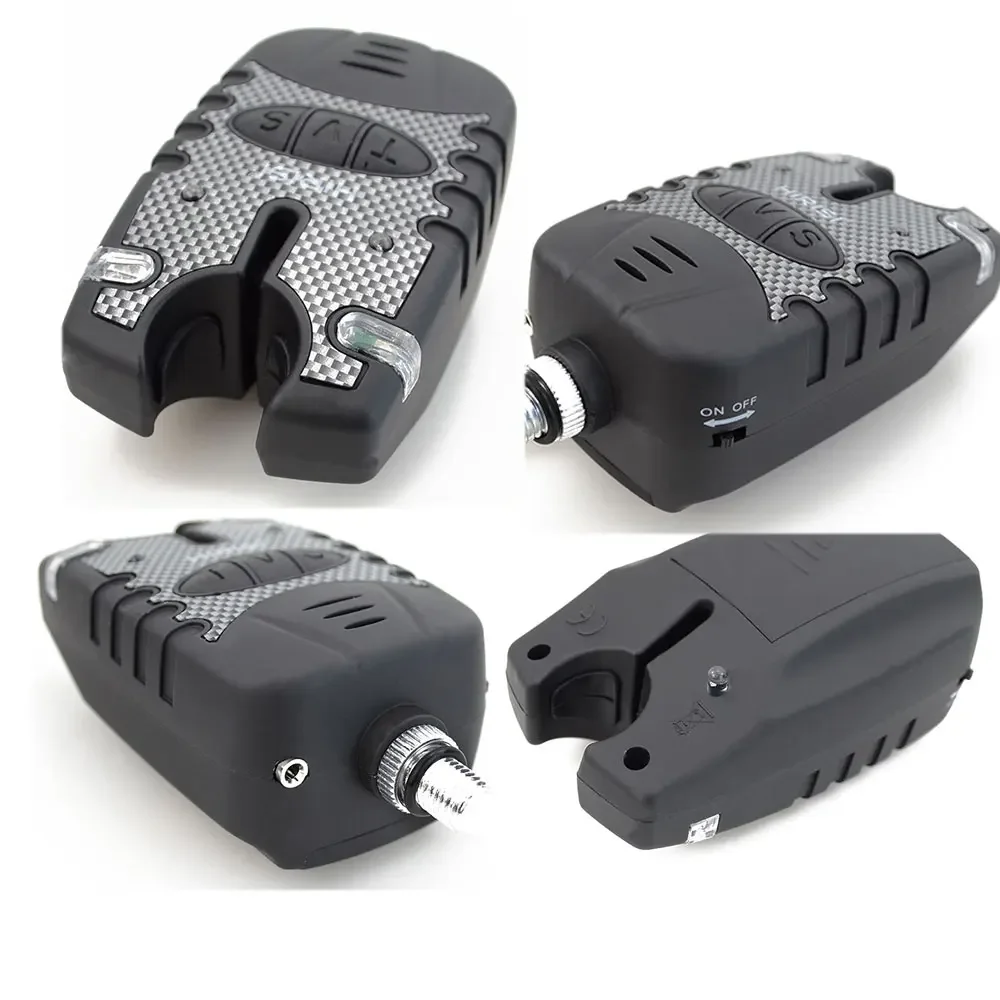 4 Uds LED indicadores de alarmas de pesca alarma de mordedura volumen ajustable sensibilidad del tono - imagen 5