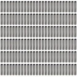 400 Uds mangas de engarzado de pesca mangas de engarzado de un solo barril mangas de engarzado de cobre y latón tubos de sedal de pesca conectores de tubo