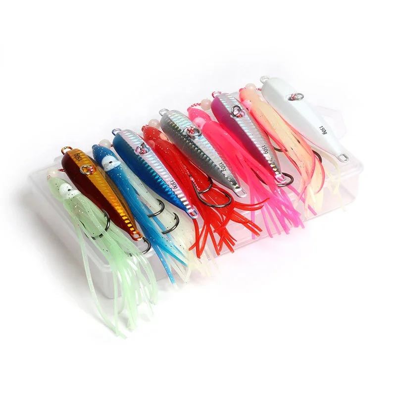 Inchiku-señuelo de pesca Jigging, anzuelo de asistencia, 40g, Snapper deslizante, cabeza de plantilla de Metal de besugo, cebo de agua salada, Grouper, 5 piezas - imagen 2