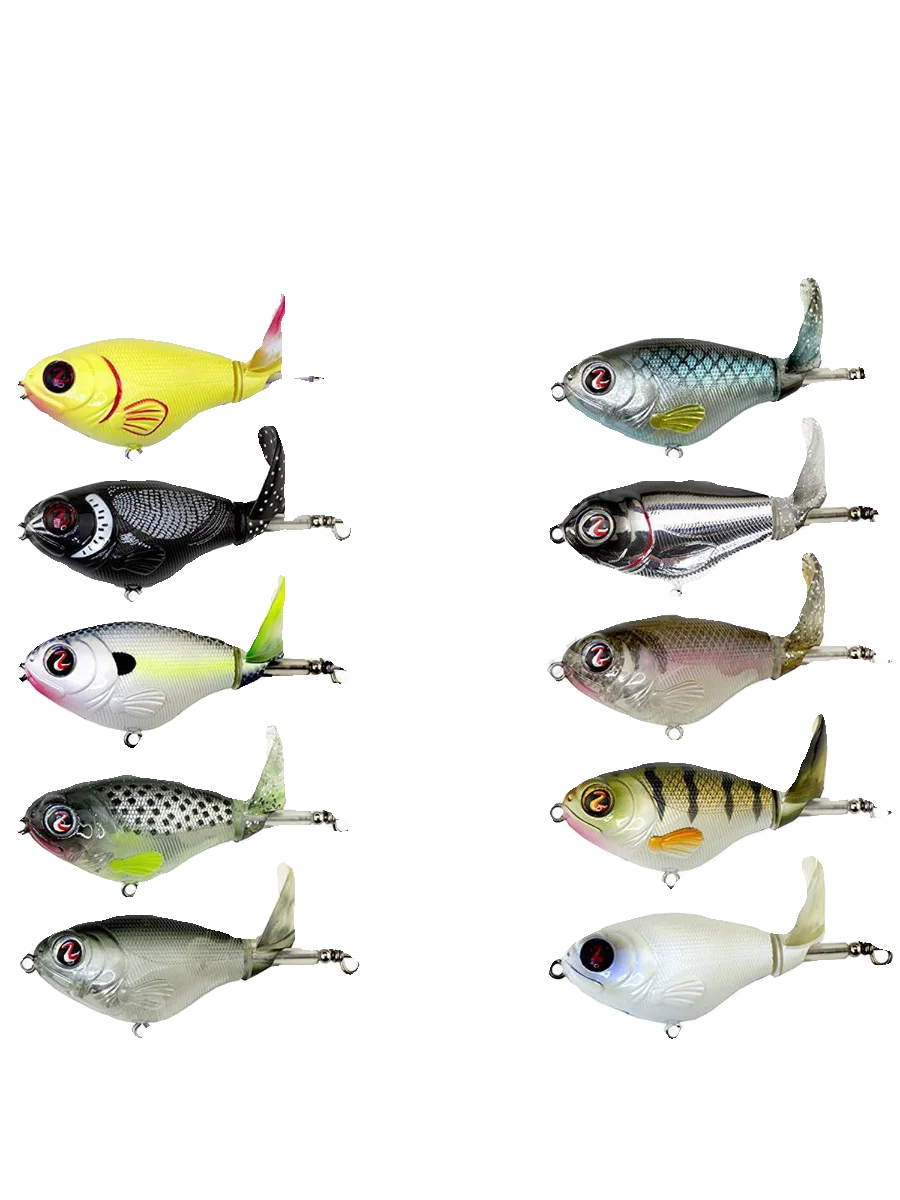 American R2s Whopper Plopper 75 mm Sistema de superficie Romo Tractor Señuelo Buzzbait - imagen 5