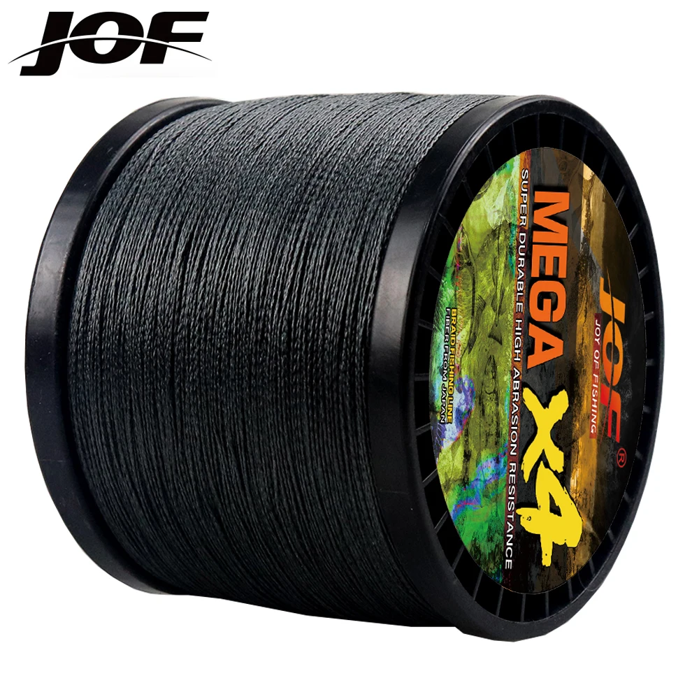 JOF-línea de Pesca trenzada de 4 hebras, hilo de Pesca de PE de 300M, 500M, 1000M, alambre de mosca, multifilamento, herramienta de Pesca de carpa japonesa, línea de mar súper fuerte - imagen 3