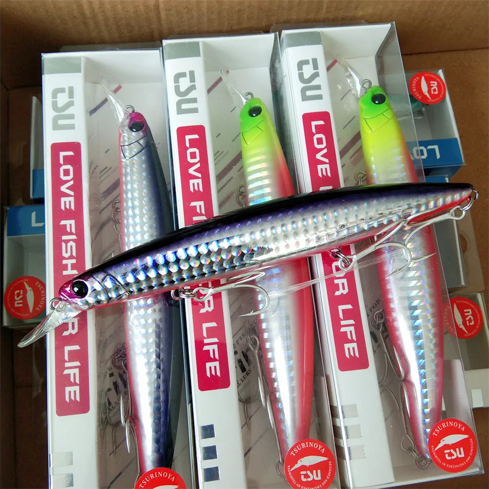 TSURINOYA-señuelo de pesca de piscardo 2 piezas, 130mm, 24g, fundición larga, lubina, platillo Artificial, cebos duros de Pesca de Mar Grande - imagen 3