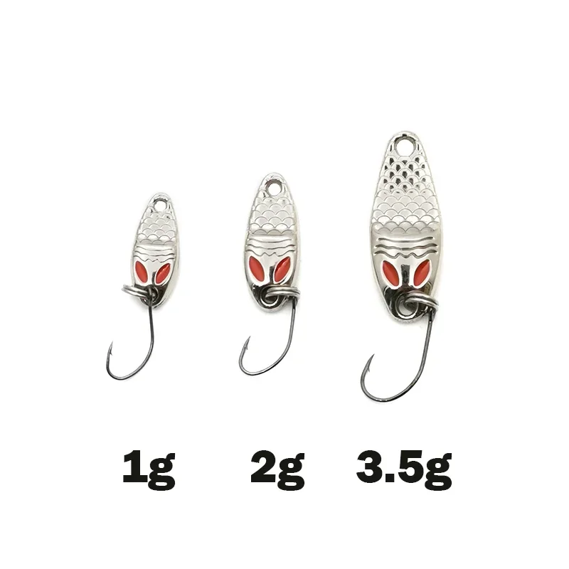 Nuevo 1 Uds señuelo cuchara Señuelos de Pesca Pesca Wobblers Spinner cebos Shads lentejuelas Metal jigging para Pesca de carpa Topwater Isca Bass - imagen 4