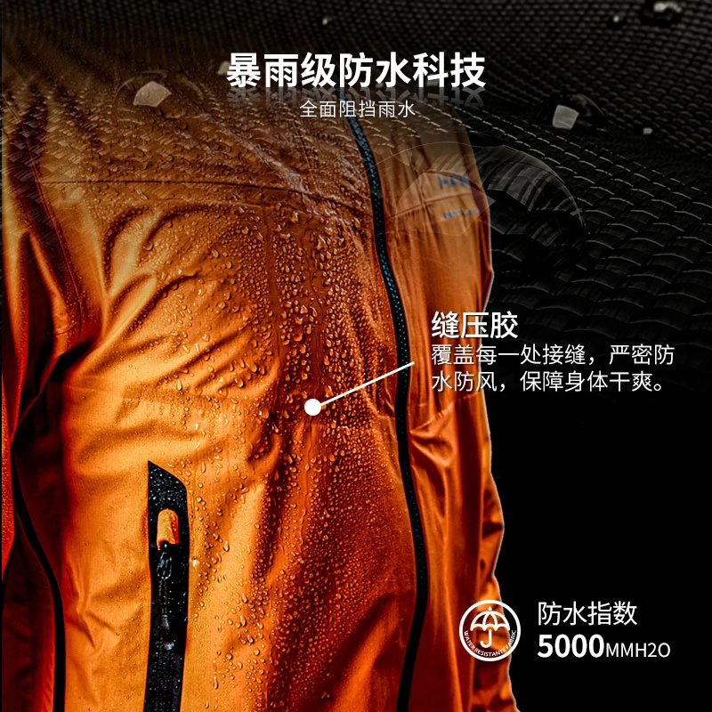 Haibo 2021 MFW PRO pesca señuelo abrigo cortavientos a prueba de viento y lluvia al aire libre senderismo lluvia Camping - imagen 2