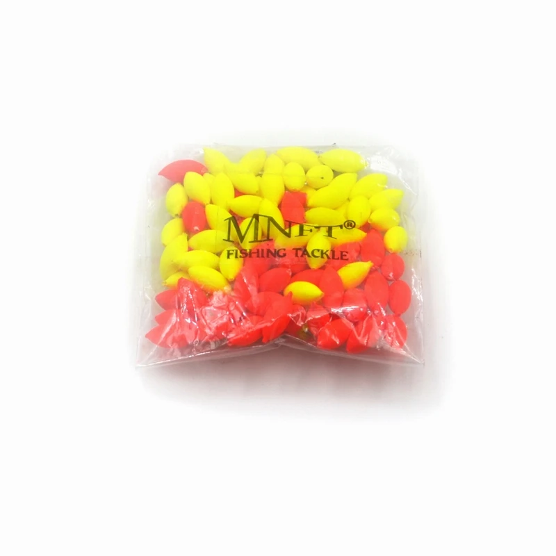 Flotador Bobber MNFT – Ovalado rojo/amarillo para pesca - imagen 5