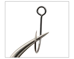 THETIME S31 Anzuelo Offset Anillo Grande con Púas para Cucharas