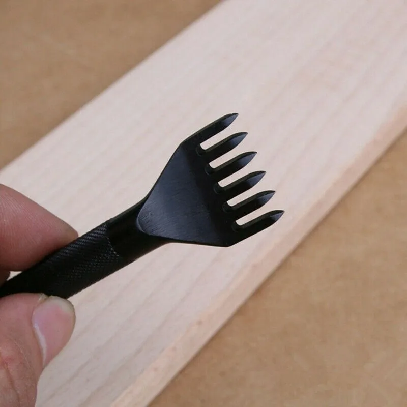 4 Uds. Herramientas artesanales de cuero de calidad, perforadoras, juego de herramientas de punzón de costura, 1 + 2 + 4 + 6 puntas, juego de herramientas de cuero - imagen 5