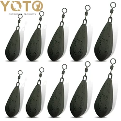 1/3 piezas disponibles en pesas de pesca de carpa de 56 g/71 g/85 g/99 g/113 g. El colgante permite un intercambio rápido de cables