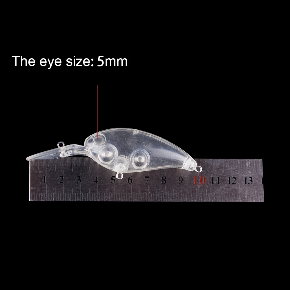 Hanlin-Señuelos de Pesca de plástico duro, cebos artificiales flotantes sin pintar, aparejos de trucha Wobbler, 10/20 piezas, 10CM, 13G - imagen 2