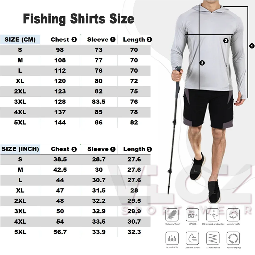 HUK-camisas con capucha De Pesca para hombre, sudadera De manga larga con protección UV, transpirable, antimosquitos, camisetas finas De Pesca - imagen 2