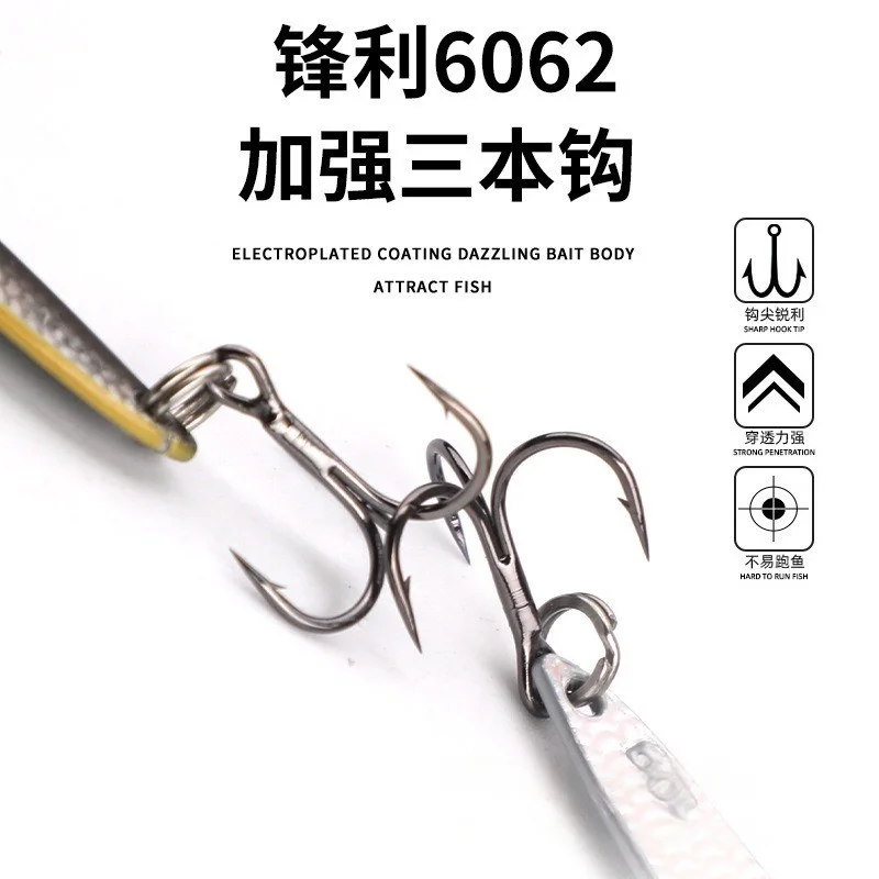 MUKUN 1 Uds 5g 7g 10g 14g Metal VIB señuelo de pesca vibración ojos 3D manivela señuelos invierno hundimiento cebo duro Swimbait aparejos de pesca - imagen 3