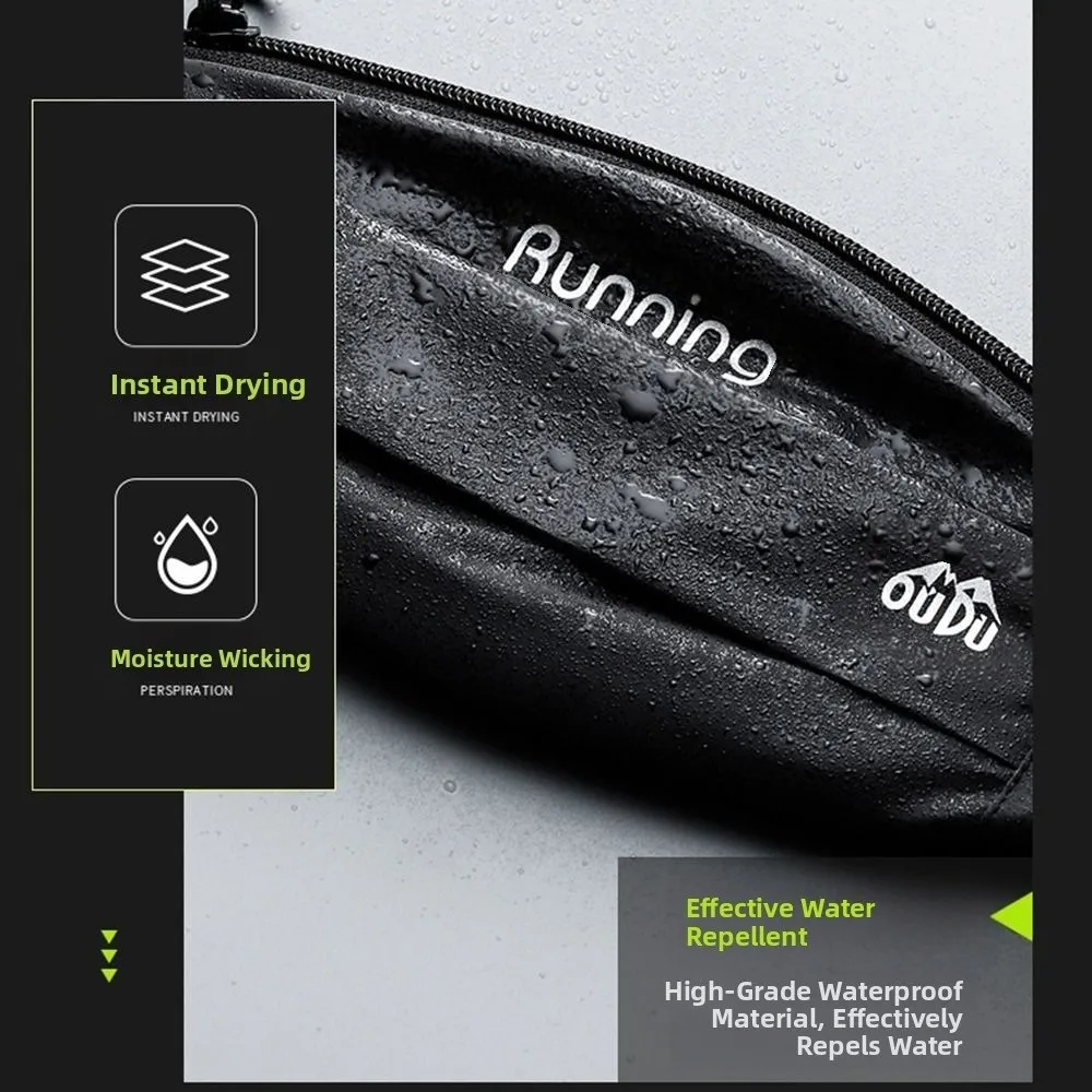 Bolsa reflectante para correr de 7 pulgadas, riñonera deportiva elástica ajustada, transpirable, de gran capacidad, para teléfono móvil, para hombres y mujeres - imagen 2